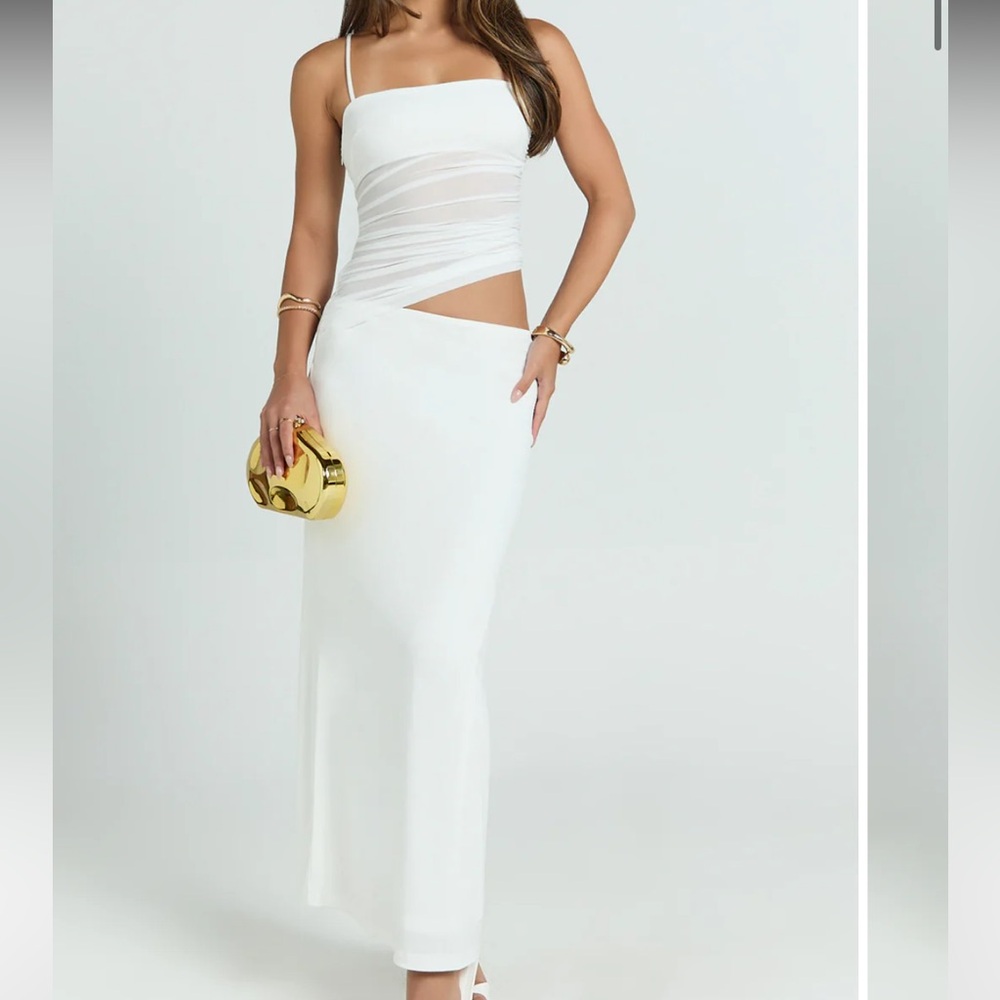 Showpo White Emilla Midi Dress